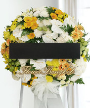 White And Yellow Wreath