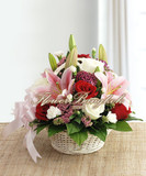 Lilies & Roses Basket