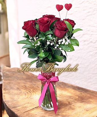 9 Red Roses | Send Flower to Thailand by Flower Thailand | Unique