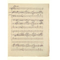 Franz Schubert Music Manuscript Greeting Card