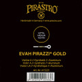 Pirastro Evah Pirazzi Gold, Violin A, Synthetic/Aluminum, 4/4, Medium, Bulk 12pcs