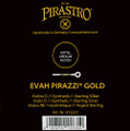 Pirastro Evah Pirazzi Gold, Violin D, Synthetic/Silver, 4/4, Medium, Bulk 12pcs