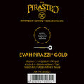 Pirastro Evah Pirazzi Gold, Violin E, Stainless Steel, Ball, 4/4, Medium, Bulk 12pcs