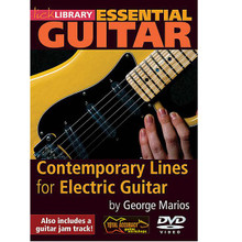 Contemporary Lines for Electric Guitar. (Essential Guitar Series). By George Marios. For Guitar (Guitar). Lick Library. DVD. Lick Library #RDR0378. Published by Lick Library.

Expand and develop your six string theory with George Marios. In this DVD, George Marios goes from fundamental elements of music such as phrasing and timing, to showcasing many intervallic lines involving hybrid picking, sweeping and hammer ons and pull offs. In addition, the DVD features George Marios performing a selection of the tunes from his album. Every example is explained step by step, so that players of all abilities can get the most out of the video. A guitar jam track which is also included for you to play along with. George Marios started playing the guitar at the age of 15 in his native Greece, and has now become part of an exciting new breed of guitarists of his generation with his refreshing style, tone and technique.