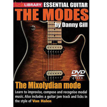 The Mixolydian Mode (Eddie Van Halen). (Essential Guitar: The Modes Series). By Eddie Van Halen. For Guitar (Guitar). Lick Library. DVD. Lick Library #RDR0390. Published by Lick Library.

Learn to improvise, compose and recognize modal music. Also includes a guitar jam track and licks in the style of Van Halen. Lessons by Danny Gill, The modes of the major scale have been used for centuries as a compositional tool and as a source for improvisation. This excellent DVD series will to take you through each of the 7 modes step by step so that you will be able to improvise, compose and recognize modal music. Each DVD includes licks in the style of a featured artist and a guitar jam track. The Mixolydian Mode tutorials include: Mixolydian scale patterns * finding the relative major scale * recognizing and creating Mixolydian chord progressions * Mixolydian arpeggios * Mixolydian licks including two hand tapping and slides * the dominant pentatonic scale * combining Mixolydian and blues * and three licks in the style of Van Halen. Danny Gill is a former pupil of Joe Satriani, and co-author of the Musicians Institute Rock Lead Guitar series. His songs have appeared on numerous TV shows including 'The Osbournes' as well as motion picture soundtracks such as 'Insomnia' and 'Under Siege'.