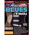 Steve Trovato's American Blues in 6 Weeks. (Week 2). By Steve Trovato. For Guitar (Guitar). Lick Library. DVD. Lick Library #RDR0358. Published by Lick Library.

Welcome to the American Blues Guitar in 6 Weeks course. These lessons are designed to focus your practice towards realistic goals achievable in six weeks. Each week provides you with techniques, concepts and licks to help you play and understand blues soloing at a manageable easy to follow pace. Week two includes: Blues scale patterns • repetitious phrasing • building licks using hammer ons and pull offs • playing “in the pocket” • using triplets • using pentatonic scale sequencing to create blues licks. The DVD is presented by Steve Trovato who is best known as a world class country guitarist, but is equally proficient in a wide range of popular guitar styles. He has written a number of bestselling guitar instruction books, and maintains a full time position in the Guitar Department at the University of Southern California.