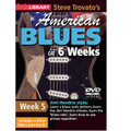 Steve Trovato's American Blues in 6 Weeks. (Week 5). By Steve Trovato. For Guitar (Guitar). Lick Library. DVD. Lick Library #RDR0361. Published by Lick Library.

Welcome to the American Blues Guitar in 6 Weeks course. These lessons are designed to focus your practice towards realistic goals achievable in six weeks. Each week provides you with techniques, concepts and licks to help you play and understand blues soloing at a manageable easy to follow pace. Week five includes: Learn a blues scale pattern • learn the Jimi Hendrix vibrato • learn the “blues rake” • learn how to use phrase repetition. The DVD is presented by Steve Trovato who is best known as a world class country guitarist, but is equally proficient in a wide range of popular guitar styles. He has written a number of bestselling guitar instruction books, and maintains a full time position in the Guitar Department at the University of Southern California.
