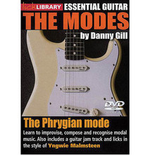 The Phrygian Mode (Yngwie Malmsteen). (Essential Guitar: The Modes Series). By Yngwie Malmsteen. For Guitar (Guitar). Lick Library. DVD. Lick Library #RDR0388. Published by Lick Library.

Learn to improvise, compose and recognize modal music. Also includes a guitar jam track and licks in the style of Yngwie Malmsteen. Lessons by Danny Gill. The modes of the major scale have been used for centuries as a compositional tool and as a source for improvisation. This excellent DVD series will to take you through each of the 7 modes step by step so that you will be able to improvise, compose and recognize modal music. Each DVD includes licks in the style of a featured artist and a guitar jam track. The Phrygian Mode tutorials include: Phrygian scale patterns * finding the relative major scale * creating Phrygian chord progressions * Phrygian mode licks including sweep picking * hammer ons and pulls offs and pre-bends * solo development * recognizing Phrygian songs * and 3 licks in the style of Yngwie Malmsteen. Danny Gill is a former pupil of Joe Satriani, and co-author of the Musicians Institute Rock Lead Guitar series. His songs have appeared on numerous TV shows including 'The Osbournes' as well as motion picture soundtracks such as 'Insomnia' and 'Under Siege'.