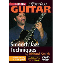 Smooth Jazz Techniques. (Effortless Guitar Series). By Richard Smith. For Guitar (Guitar). Lick Library. DVD. Lick Library #RDR0280. Published by Lick Library.

From a guitarist's perspective, Smooth Jazz is more like instrumental rhythm and blues, funk and pop music! It is a vibrant playground of great grooves, sophisticated blues-based harmonies, and lush orchestration - in the tradition of James Brown * Tower of Power * Earth, Wind and Fire * and Carlos Santana. It is where jazz, rock, pop, funk, R&B, and Latin styles all come together on the guitar. This DVD will help you to master this style, extending your knowledge of jazz harmony, blues techniques, funk rhythm skills and a keen, lyrical sense of melody in a variety of tone and amp settings. Richard Smith is a session player and recording artist who lives in Los Angeles, California. He is also a Senior Professor and Chair of the Studio/Jazz Guitar department at the University of Southern California.