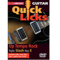 High Energy Rock - Quick Licks. (Style: Slash; Key: E). By Slash. For Guitar (Guitar). Lick Library. DVD. Lick Library #RDR0240. Published by Lick Library.

Learn licks in the style of Slash, whose killer riffs and instantly recognizable sound made him one of the most acclaimed guitarists of our time! Also includes a rock guitar jam track. Lessons by Danny Gill. Each Quick Licks DVD includes an arsenal of licks in the style of your chosen artist to add to your repertoire, plus backing tracks to practice your licks and techniques. Danny Gill is a former pupil of Joe Satriani, and co-author of the Musicians Institute Rock Guitar series. His songs have appeared on TV shows including 'The Osbournes' and film sound tracks such as 'Insomnia' and 'Under Siege'.