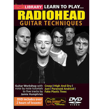 Learn to Play Radiohead by Jamie Humphries and Radiohead. For Guitar (Guitar). Lick Library. DVD. Lick Library #RDR0143. Published by Lick Library.

This superb DVD will teach you to play five Radiohead tracks note by note including: Creep * High And Dry * Just * Paranoid Android * Fake Plastic Trees. Learn all the lead and rhythm guitar parts with the ultimate DVD guitar lessons. Each song is clearly explained note for note with this award-winning guitar instruction method. Jamie Humphries is the author of the acclaimed Giants of Rock and Giants of Metal guitar courses. He is a tutor at one of the UK's leading music colleges and is a regular contributor to Guitar Techniques magazine. Note: This DVD is available in PAL format only.