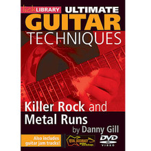 Killer Rock and Metal Runs. (Ultimate Guitar Techniques Series). By Danny Gill. For Guitar (Guitar). Lick Library. DVD. Lick Library #RDR0127. Published by Lick Library.

In Rock and Metal Runs, Danny will teach you over 40 runs using all of the classic techniques used in rock and metal: bends * pull-offs * hammer-ons * sweep picking * 2 hand tapping * slides * vibrato * and more. Each idea is played in context with a backing track and then demonstrated slowly with full explanations on the scales and techniques used. These melodic phrases will help you to solo over the entire length of the fretboard in a variety of rock and metal situations.