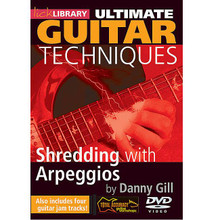 Shredding with Arpeggios. (Ultimate Guitar Techniques Series). By Danny Gill. For Guitar (Guitar). Lick Library. DVD. Lick Library #RDR0126. Published by Lick Library.

On this excellent DVD Danny demonstrates licks for major, minor and dominant arpeggios along with extended arpeggios, sweep picking arpeggios, string skipping and even 2 hand tapping arpeggios! Each idea is played in context with a backing track and then demonstrated slowly with full explanations on the techniques used. Designed for players of all levels, this DVD will take you from the basics to full shred and will have you soloing with arpeggios instantly! Danny Gill is a former pupil of Joe Satriani, and co-author of the Musicians Institute Rock Guitar series. His songs have appeared on TV shows including 'The Osbournes' and film sound tracks such as 'Insomnia' and 'Under Siege'.