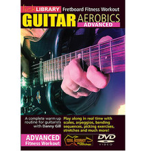 Guitar Aerobics - Advanced. (Fretboard Fitness Workout). By Danny Gill. For Guitar (Guitar). Lick Library. DVD. Lick Library #RDR0043. Published by Lick Library.

A complete warm up routine for guitarists with Danny Gill. This Fretboard Fitness DVD will guide you through 3 complete warmup routines: the 10 minute, 20 minute, and 30 minute drill! Play along with Danny in real time as he coaches you through scales, arpeggios, bending, sequences, picking exercises, stretches and more! Once you have mastered the exercises, this DVD can become an important part of your daily practice routine, whether you are playing rock, blues, jazz, country or anything in between! Danny Gill is a former pupil of Joe Satriani, and co-author of the Musicians Institute Rock Lead Guitar series. His songs have appeared on numerous TV shows including 'The Osbournes' as well as motion picture soundtracks such as 'Insomnia' and 'Under Siege'.