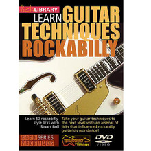 Learn Guitar Techniques: Rockabilly. (Brian Setzer Style). By Brian Setzer and Steve Trovato. For Guitar (Guitar). Lick Library. DVD. Lick Library #RDR0030. Published by Lick Library.

Learn Brian Setzer guitar styles and rockabilly licks with Steve Trovato. This excellent two-hour DVD will teach you some of the guitar techniques that influenced rockabilly guitarists worldwide! If you're looking to take your playing to the next level, this DVD will provide you with an arsenal of Brian Setzer style licks that you can incorporate into your own solos. Also includes four guitar jam tracks! The DVD is presented by Steve Trovato who is best known as a world class country guitarist, but is equally proficient in a wide range of popular guitar styles. He has written a number of bestselling guitar instruction books, and between touring maintains a full time position in the Guitar Department at the University of Southern California.
