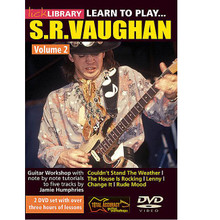 Learn to Play Stevie Ray Vaughan Guitar Technique. (Volume 2). By Jamie Humphries and Stevie Ray Vaughan. For Guitar (Guitar). Lick Library. DVD. Lick Library #RDR0172. Published by Lick Library.

Learn five Stevie Ray Vaughan tracks note for note with Jamie Humphries This superb 2 DVD set teaches you the amazing style and techniques that made Stevie the greatest blues guitarist of his generation! Tracks include; Couldn't Stand The Weather * The House Is Rocking * Lenny * Change It * Rude Mood. Jamie Humphries is the author of the acclaimed Giants Of Rock and Giants Of Metal guitar courses. He is a tutor at one of the UK's leading music colleges, and a regular contributor to Guitar Techniques magazine.