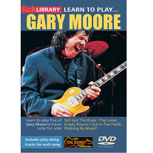 Learn to Play Gary Moore by Gary Moore and Richard Barrett. For Guitar (Guitar). Lick Library. DVD. Lick Library #RDR0008. Published by Lick Library.

This superb DVD & CD set will teach you to play five of Gary Moore's tracks note by note including: Still Got The Blues • The Loner • Empty Rooms • Out in the Fields • Walking by Myself. Also includes backing tracks on CD for you to jam with or perfect your technique.