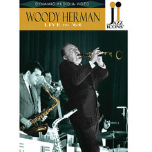 Woody Herman - Live in '64. (Jazz Icons DVD). By Woody Herman. For Clarinet, Alto Saxophone. DVD. DVD. Jazz Icons #2119016. Published by Jazz Icons.

Jazz Icons DVDs feature full-length concerts and in-studio performances by the greatest legends of jazz, filmed all over the world from the 1950s through the 1970s. Beautifully transferred from the original masters, each DVD features rare performances that have never been officially released on home video and, in many cases, were never broadcast. Each DVD includes a booklet with liner notes, rare photos and a memorabilia collage. Produced with the full support and cooperation of the artists or their estates.

This DVD features a blistering one-hour concert from 1964 showcasing one of the very hottest line-ups of the “Swinging Herd,” including trumpeter Bill Chase, trombonist Phil Wilson and the amazing saxophonist Sal Nistico on the front line, as well as drummer Jake Hanna, bassist Chuck Andrus and pianist-arranger Nat Pierce in the rhythm section. Woody and his band roar throughout the entire show which includes standards such as “Lonesome Old Town” and “After You've Gone” as well as new originals including Charles Mingus's “Better Git It in Your Soul.” 60 minutes.