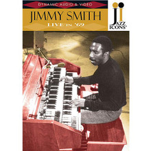 Jimmy Smith - Live in '69. (Jazz Icons DVD). By Jimmy Smith. For Organ, Piano/Keyboard. DVD. DVD. Jazz Icons #2119018. Published by Jazz Icons.

Jazz Icons DVDs feature full-length concerts and in-studio performances by the greatest legends of jazz, filmed all over the world from the 1950s through the 1970s. Beautifully transferred from the original masters, each DVD features rare performances that have never been officially released on home video and, in many cases, were never broadcast. Each DVD includes a booklet with liner notes, rare photos and a memorabilia collage. Produced with the full support and cooperation of the artists or their estates.

An incredible concert from 1969 filmed in Paris. Working in his classic trio format (with longtime guitarist Eddie McFadden and drummer Charlie Crosby), Jimmy shows why he is still the uncontested king of the jazz organ. Highlights include blues jams “Got My Mojo Working” and “Sonnymoon for Two,” the classic ballads “Alfie” and “Satin Doll,” as well as a blinding 23-minute version of his showcase number “The Sermon.” 1 hour, 30 minutes.