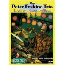 Peter Erskine Trio - Live at Jazz Baltica by Peter Erskine Trio. DVD. DVD. Published by Hudson Music.

Peter Erskine is recognized throughout the world as one of the most creative and expressive drummers playing in any style of music. Live at Jazz Baltica features the Peter Erskine Trio with pianist John Taylor and bassist Palle Danielsson. Recorded in 1993 in Salzau, Germany, this program captures a brilliant group on an especially inspired night. Special DVD Features: bonus footage * a photo gallery * audio-only tracks from Peter's solo albums * and more. Running time: 75 minutes.