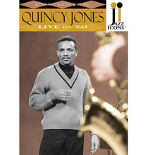Quincy Jones - Live in '60 by Quincy Jones. Live/DVD. DVD. Jazz Icons #DVWWJIOJ. Published by Jazz Icons.

Jazz Icons: Quincy Jones spotlights a young “Q” conducting his “dream band” – an 18-piece orchestra of world-renowned players such as Clark Terry, Phil Woods, Sahib Shihab, Budd Johnson and Benny Bailey. This 80-minute program, featuring 17 songs, is one of the finest examples of big band jazz ever to be captured on film. Shot in Switzerland and Belgium in 1960, these two concerts are the only known visual documents of this legendary tour – an important lost chapter in an illustrious career which has spanned six decades. 80 minutes.