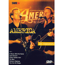 America - In Concert by America. Live/DVD. DVD. MVD #INAK6507DVD. Published by MVD.

In 1972, “A Horse with No Name” was the single that galloped up the charts in countries throughout the world. After that, the band America released a whole string of hit singles, many of which are performed for you in this program recorded live in 1999! Includes 15 of their greatest songs: Daisy Jane • From a Moving Train • A Horse with No Name • Last Unicorn • Lonely People.