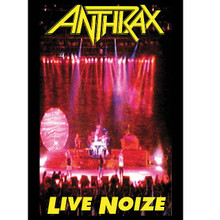 Anthrax - Live Noize ** by Anthrax and Public Enemy. Live/DVD. DVD. MVD #PPCR017. Published by MVD.

After ten years of playing the globe and millions of records sold, New York's premier metal band Anthrax united with rappers Public Enemy for the first tour of its kind. Through this tour Anthrax broke down barriers which other acts wouldn't even undertake. It was the most exciting tour of their career, and this video is a documentation of just that. In the summer of 1991, Anthrax made musical history by collaborating with Public Enemy on one of the most renowned singles of recent times. “Bring the Noise” captured rap, alternative and heavy metal radio. The success of that single prompted these two bands to become co-headliners in the Bring the Noise tour. The result was a ground-breaking bill that brought together diverse fans from different musical backgrounds. Filmed at Irvine Meadows Amphitheatre in Southern California, Live Noize captures Anthrax' performance during that tour. The show incorporates approximately one hour of live performance with back stage footage that includes Public Enemy. The encore is an extended rockin' version of “Bring the Noise” – metal and rap at last fusing into a seamless whole. Includes band interviews covering the early years of Anthrax. 60 minutes.

Songs performed include: (Efilnikufesin) N.F.L. • A.I.R. • Parasite • Keep It in the Family • Caught in a Mosh • Indians • Antisocial • I'm the Man • Too Much Posse (with Public Enemy) • and Bring the Noise (with Public Enemy).