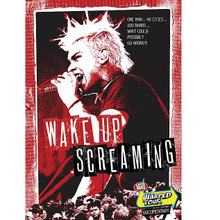 Wake Up Screaming. (A Van's Warped Tour Documentary) ** By Various. Live/DVD. DVD. MVD #DR-4521. Published by MVD.

Experience the Vans Warped Tour through the eyes of Texas farm boy turned punk rock road warrior Jason Bayless. Follow peta2's Jason and his crew as they spend an exclusive all-access granted nine weeks traveling through 48 cities, rubbing elbows with the hottest bands of today and hundreds of punk rock all stars. Witness all the wild backstage and onstage happenings as Jason gets a taste of this exciting lifestyle and lives like a rock star with the most popular artists on tour and at the peta2 tent. Every night is a Saturday night and every morning is a Monday morning when you tour with the longest-running music festival on the planet.

Features music and live performances from more than 20 bands, including: The A.K.A.s * Anberlin * Bleed The Dream * Despistado * Emery * The Eyeliners * Hawthorne Heights * NOFX * Opiate For The Masses * Silverstein * Story Of The Year * Street Drum Corps * Strike Anywhere * S.T.U.N. * Valient Thorr * and more. Also includes cool outtakes with the Used and Goldfinger, plus exclusive interviews with Story of the Year, Silverstein, the A.K.A.s and more. 80 minutes.