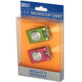 Mighty Bright Micro-Light 2-Pack, Microclip Blue and Silver
