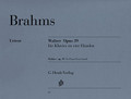 Waltzes Op. 39: By Brahms (Piano Duet)