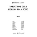 Variations on a Korean Folk Song (Full Score)