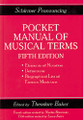 Schirmer Pronouncing Pocket Manual Of Musical Terms