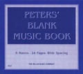 Peters' Blank Music Book (Blue)