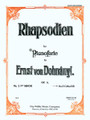 Rhapsodien In C Major, Op. 11, No. 3