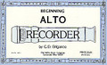 Beginning Alto Recorder