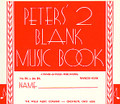 Peters' Blank Music Book (Red)