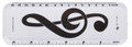 Lucite Ruler - G-Clef