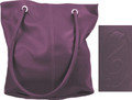 Pebble Stone Tote - G-Clef - Plum