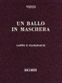 Un Ballo In Maschera (A Masked Ball) (Cloth Score)