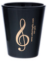 G-Clef Shot Glass - Black/Gold