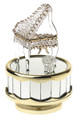 Grand Piano Music Box - Spun Glass