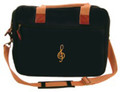 Black/Khaki G-Clef Deluxe Portfolio - 17 x 12.5 x 4