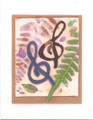 G-Clef Collage Note Card (8 Pack)