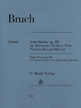 8 Pieces, Op. 83 for Clarinet (Violin), Viola (Violoncello) and Piano. By Max Bruch (1838-1920). Edited by Annette Oppermann. Score & Parts. Henle Music Folios. Softcover. 136 pages. G. Henle  #HN853. Published by G. Henle.
Product,29049,The Orchestral Flute Practice (Book 1 (A-P)"