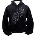 EMB Notes Hoodie - Black/White - Extra Extra Large