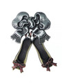 Ballet Slippers With Bow Brooch