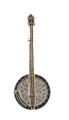 Banjo Rhinestone Brooch