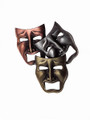 Comedy Tragedy Masks Brooch (1-3/8" x 1-3/16")