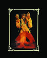 Jimi Hendrix Guitar Fire 4X6 Portrait