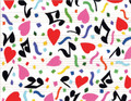 Hearts and Notes Music Card (8 Pack)
